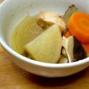 簡単圧力鍋で！根菜と鶏の煮物